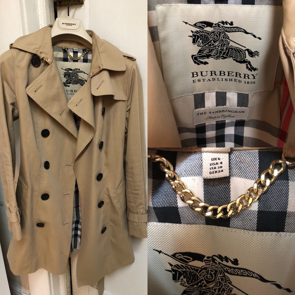 ❌SOLD❌ {Burberry} Sandringham honey trench coat 4 - Picture 4 of 7